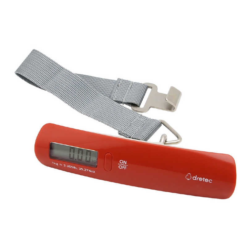 ドリテック　ドリテック 携帯ラゲッジスケール 荷物用はかり LS-107OR(オレンジ) オレンジ　LS107OR